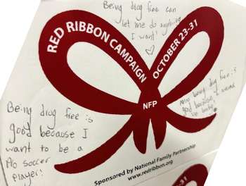 Dare Ribbon Red Ribbon Inspires Our Kids To Be Drug Free! | Will County Abuse ...